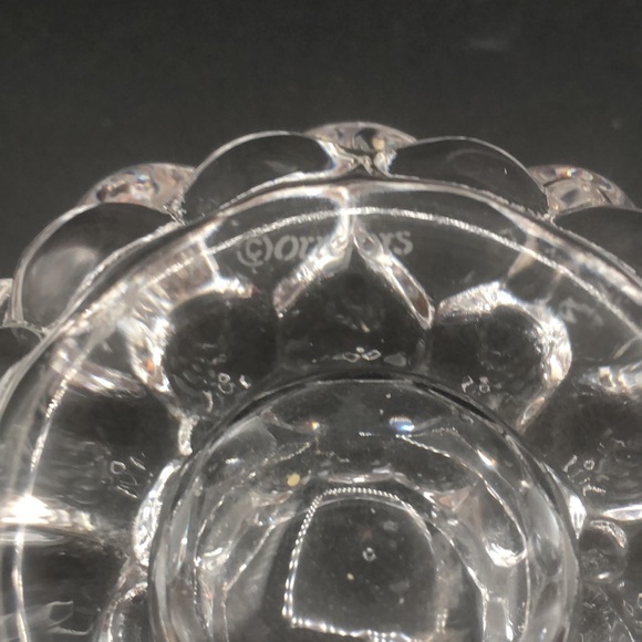 Orrefors Signed  RASPBERRY BUBBLE CANDLE HOLDER Votive Tealight - Picture 5 of 5